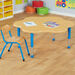 Copenhagen height adjustable flower shaped 6\-seater table  hi\-res