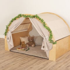 Play Pod Den Cream One Set of Curtains Cream hi-res