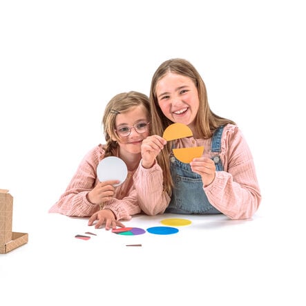 Magnetic Fraction Set \- Round in 10 Colours (71 pcs)  hi\-res