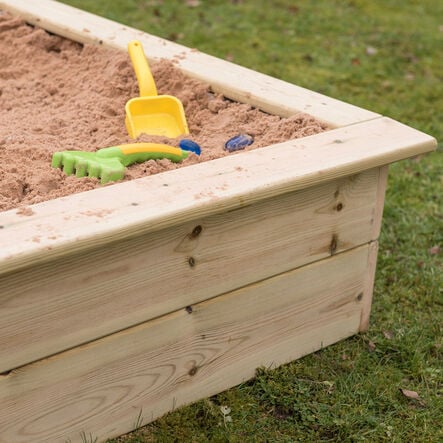 Wooden Mini Square Sandbox and Planter  hi\-res