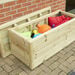 Outdoor Storage with Planters and Bench Offer  hi\-res