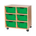 Mobile Double Tray Storage Unit 6 Deep  hi\-res