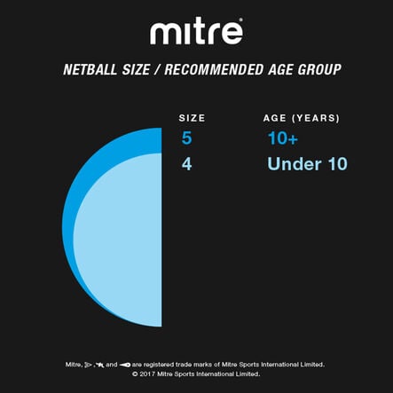 Mitre Intercept Training Netball Size 5 Single  hi\-res