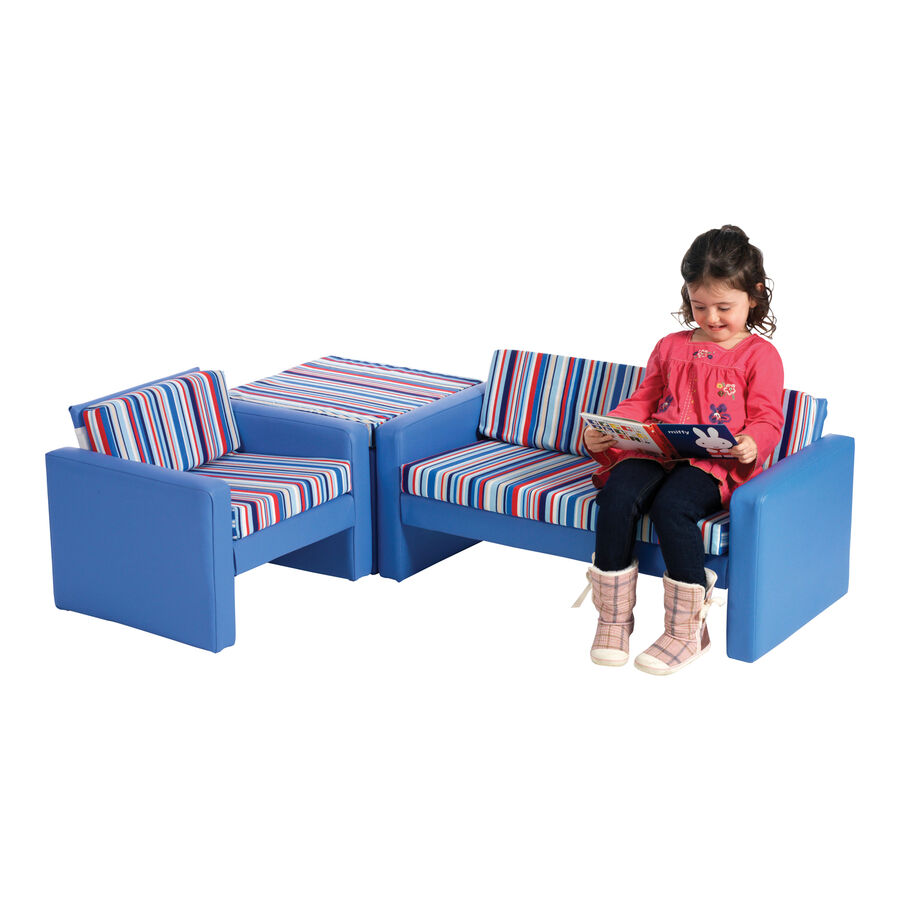 Stripe Children s Corner Sofa Set