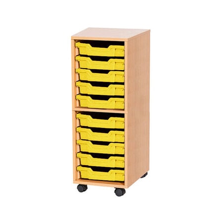 Mobile Single Tray Storage Unit 10 Trays  hi\-res