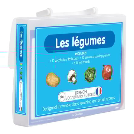 TTS French Vegetables Vocabulary Builder Activity Cards  hi\-res
