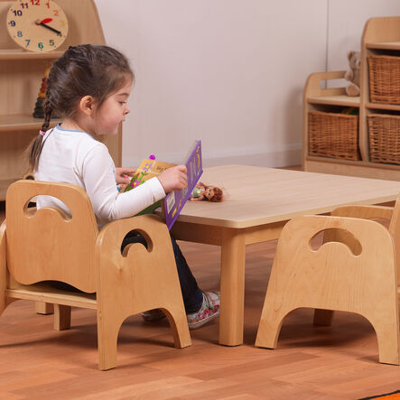 Millhouse Small Rectangular Table \x26 4 Sturdy Chairs  hi\-res