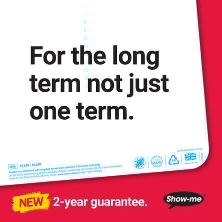 Show\-me® Original A4 Plain Dry Wipe Boards Class Kit  hi\-res