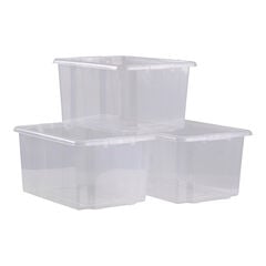 Clear Storage Tubs 3pk  Clear Storage Tubs 3pk  hi-res