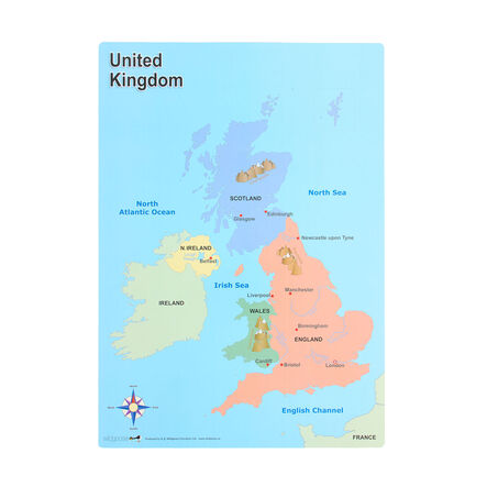 A3 Wipeable Map of the UK Double sided 10pk  hi\-res