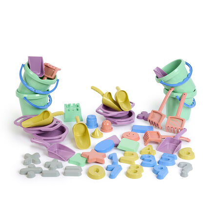 Recycled Plastic Sand \x26 Messy Play Set Pastel 48pk  hi\-res