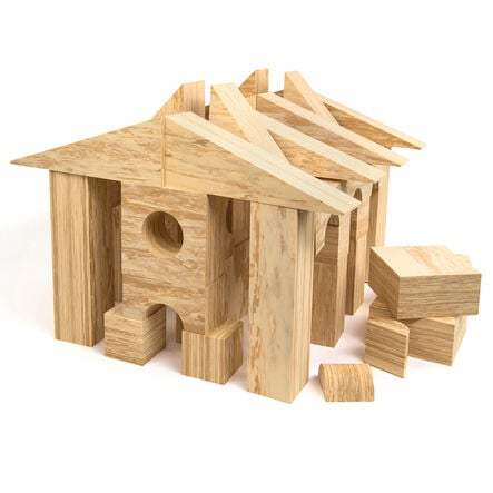 Weplay Soft Wood Effect Foam Construction Blocks  hi\-res
