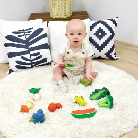 Natural Rubber Toddler Fruit \x26 Veg Chewables  hi\-res