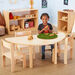 Half Circular Solid Beech Table L120cm  hi\-res
