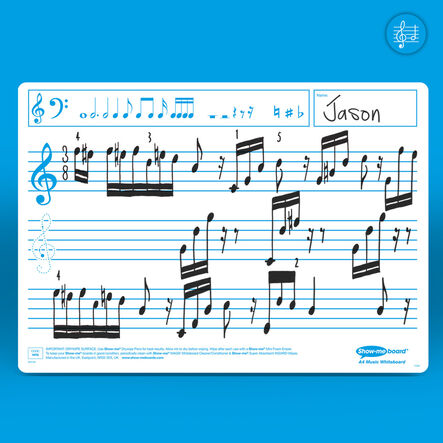 Music Stave Whiteboard Class Set 105 Pieces  hi\-res