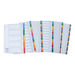 EASTLIGHT A4 Index Divider Multi\-Punched File Organisers  hi\-res
