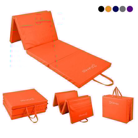 Four\-Fold Gym Exercise Mat 6x2ft  hi\-res