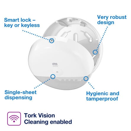 TORK® SmartOne® Toilet Roll Dispenser  hi\-res