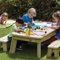 Millhouse Outdoor Rectangular Table & Bench Set  hi-res