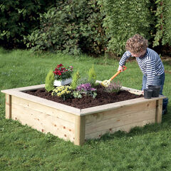 Wooden Mini Square Sandbox & Planter H310 x W1150 x D1150mm  Wooden Mini Square Sandbox & Planter H310 x W1150 x D1150mm  hi-res