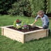 Wooden Mini Square Sandbox and Planter  hi\-res