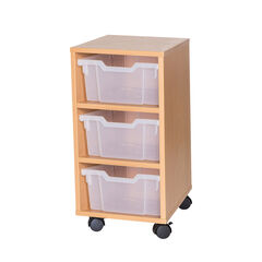 Mobile Tray Storage Unit 3 Deep Trays  hi-res