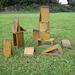 Outdoor Wooden Hollow Blocks Natural  hi\-res