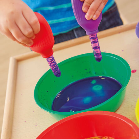 Giant Messy Play Pipettes with Stand 6pk  hi\-res