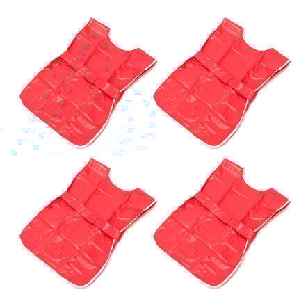 Plain Red PVC Waterproof Easy\-on Tabards  hi\-res