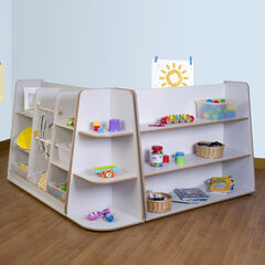 Free Standing Loose Parts and Shelving Set Grey  hi-res