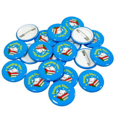 Reading Star Button Badges 40pk  hi\-res