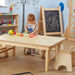 Children’s Circular Folding Natural Wooden Table  hi\-res