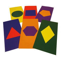 Coloured Floor Play Mats with Printed Shapes  Coloured Floor Play Mats with Printed Shapes  hi-res