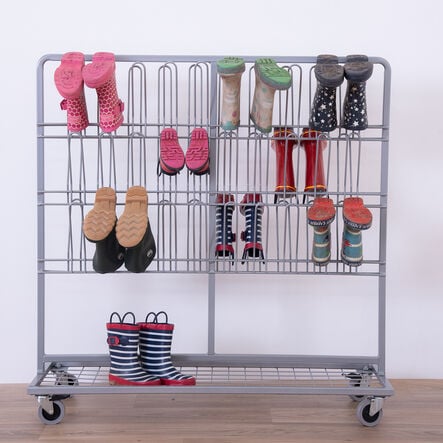 Metal Wellie Trolley Grey  hi\-res