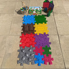 Happy Feet Big and Small Sensory Play Mats 11pk  Happy Feet Big and Small Sensory Play Mats 11pk  hi-res