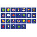 Blue Mini Alphabet Placemats 26pk  hi\-res