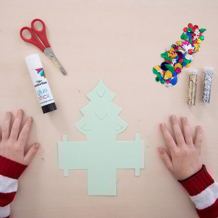 Pre\-cut Christmas Tree Card Gift Boxes 30pk  hi\-res