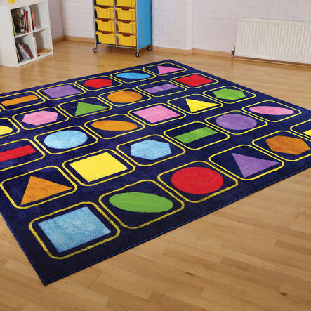 Geometric Shapes Square Placement Carpet 3 x 3m  hi\-res