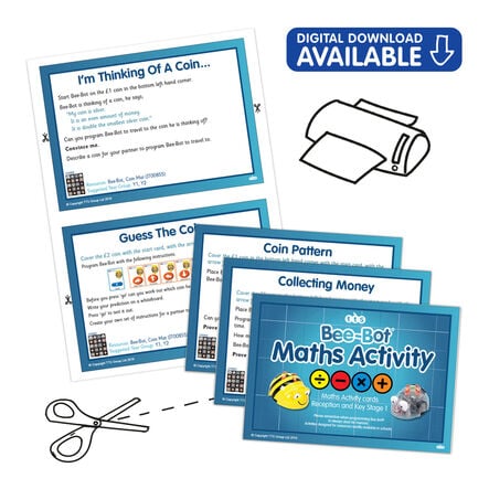 TTS Bee Bot Maths Activity Cards 60pk  hi\-res