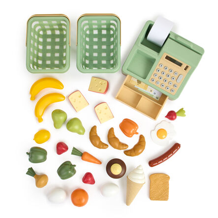 Role Play Cash Register, Baskets \x26 Food Set  hi\-res