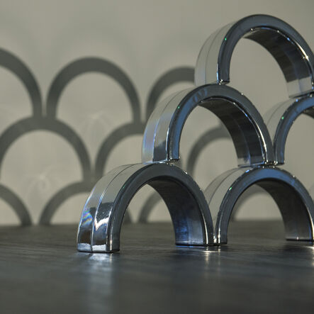 TTS Metallic Silver Stacking Arches 12pk  hi\-res