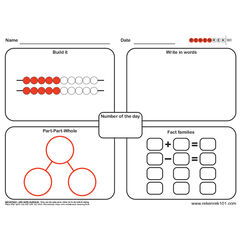 Rekenrek Practice Charts - Number to 20 30pk  Rekenrek Practice Charts - Number to 20 30pk  hi-res