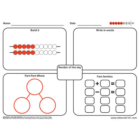 Rekenrek Practice Charts \- Number to 20  hi\-res