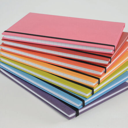 Pisces Hard Cover Elasticated Notebooks Rainbow 7pk A4  hi\-res