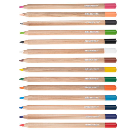 edugreen ECO Triangular Colouring Pencils 10pk  hi\-res