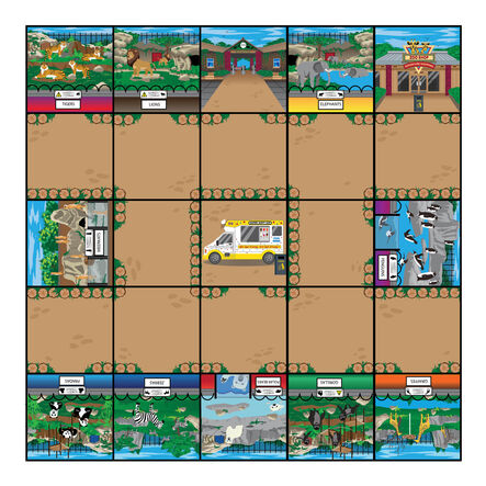 TTS Bee\-Bot® Zoo Mat  hi\-res