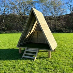 Outdoor Freestanding Wooden Teepee Den  hi-res
