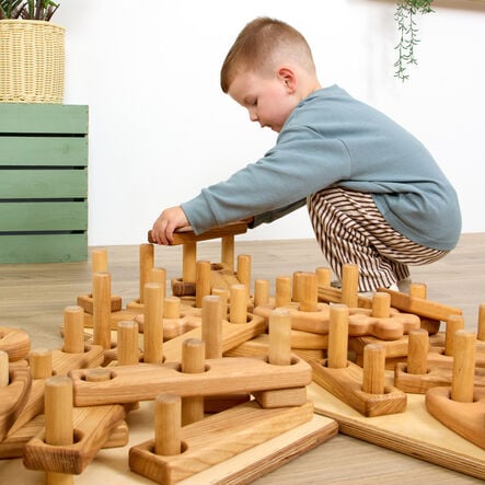 TTS Giant Wooden Stack \x26 Build Construction Set  hi\-res
