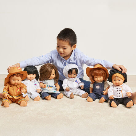 Miniland Doll Profession Job Outfits 6pk  hi\-res
