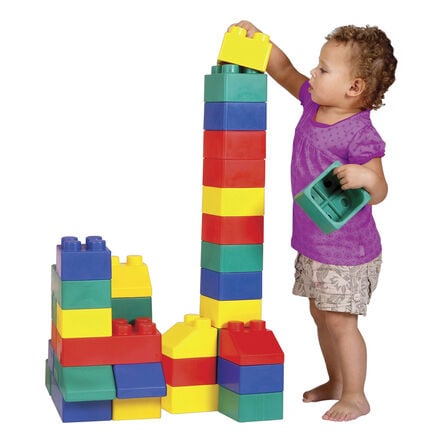 Jumbo Rainbow Building Bricks 84pk  hi\-res